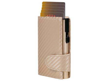 CLICKSAFE Porte-monnaie avec porte-cartes, simili cuir