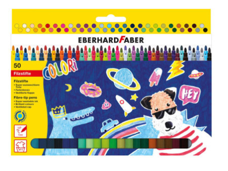 EBERHARD FABER Feutre COLORI, étui en carton de 50