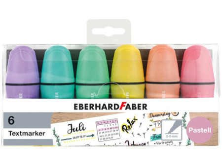 EBERHARD FABER Surligneur Mini Pastel, étui de 6
