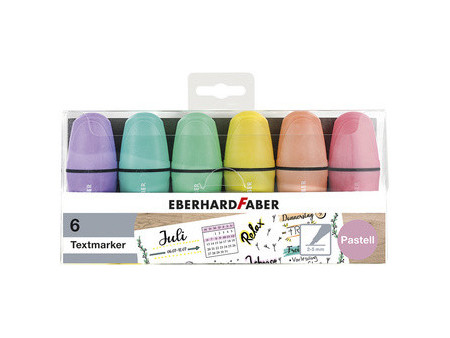 EBERHARD FABER Surligneur Mini Pastel NEW COLORS, étui de 6