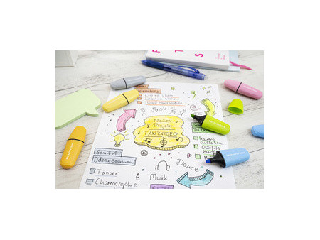 EBERHARD FABER Surligneur Mini Pastel NEW COLORS, étui de 6