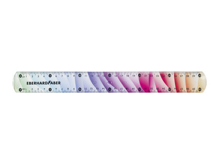 EBERHARD FABER Règle plate Rainbow, 300 mm