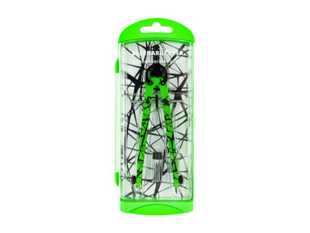 FABER-CASTELL Compas à réglage rapide, vert fluo / noir