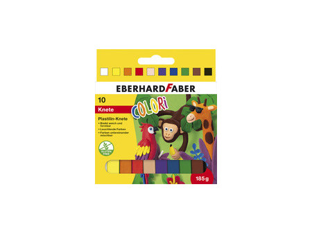 EBERHARD FABER Pâte à modeler COLORI, étui carton de 10
