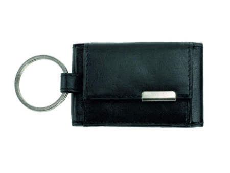 Alassio Mini porte-monnaie avec ornement métallique, noir