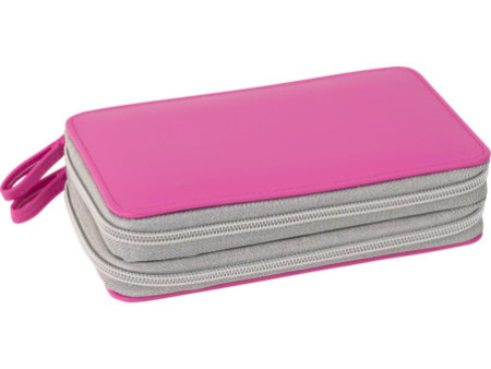 EBERHARD FABER Étui scolaire double rabat, 30 pièces, rose