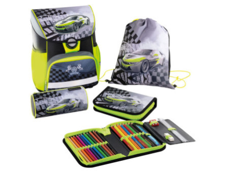 EBERHARD FABER Kit cartable EFAlino Race Car, 4 pièces