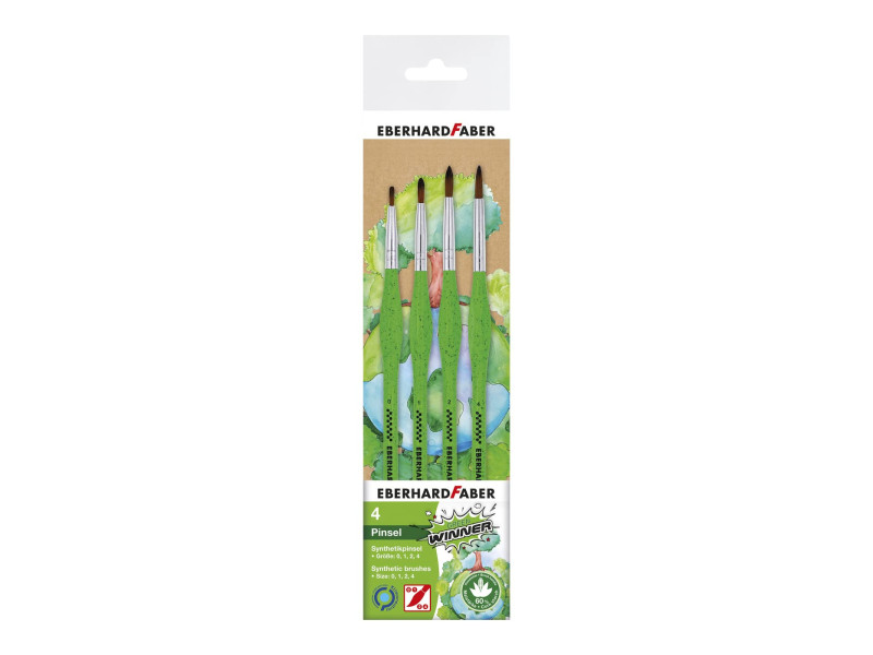 EBERHARD FABER Set de pinceaux synthétiques GREEN WINNER