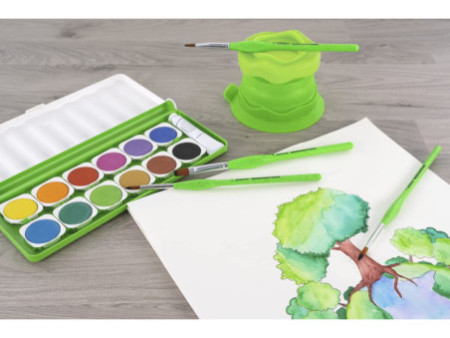 EBERHARD FABER Set de pinceaux synthétiques GREEN WINNER