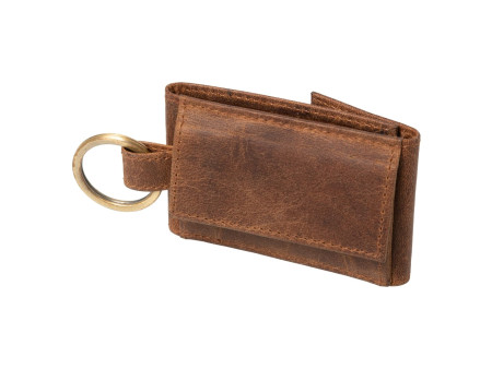 Alassio Mini porte-monnaie, en cuir, marron