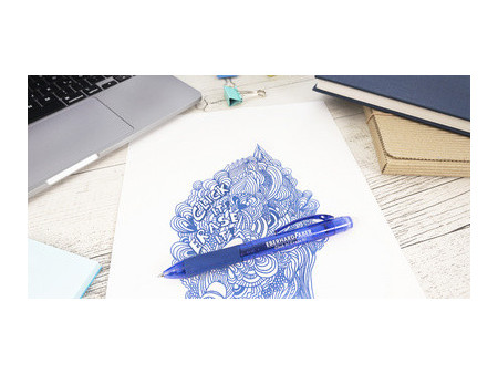 EBERHARD FABER Stylo encre gel Click it! Erase it!, bleu