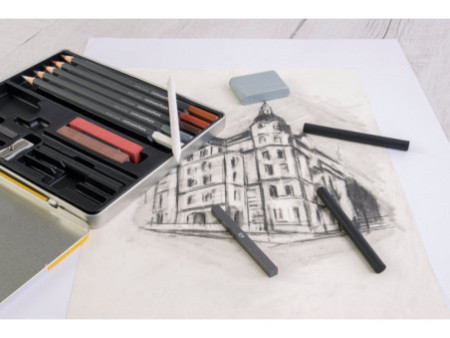EBERHARD FABER Kit de dessin Artist Color, 16 pièces