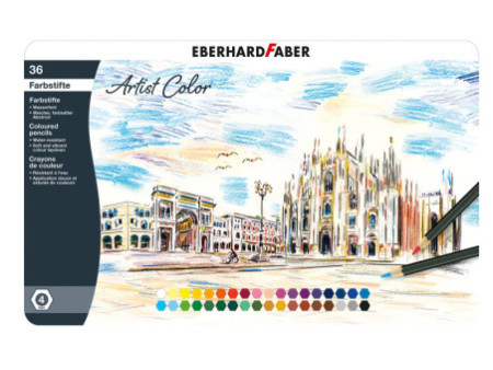 EBERHARD FABER Crayon de couleur Artist Color, étui de 36