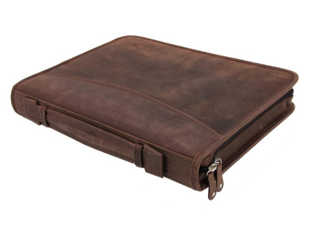 PRIDE&SOUL Serviette classeur VIGGO, A4, cuir, marron
