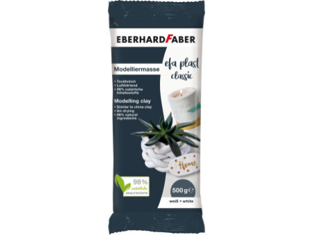EBERHARD FABER Pâte à modeler EFA plast classic, blanc