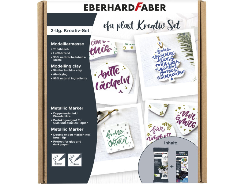 EBERHARD FABER Pâte à modeler EFA plast, kit créatif
