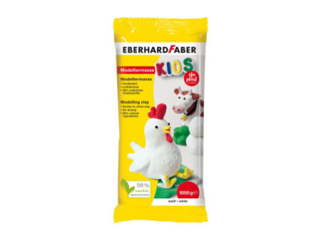 EBERHARD FABER Pâte à modeler EFA plast KIDS, blanc