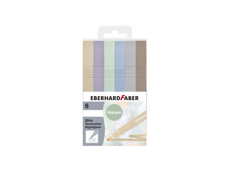 EBERHARD FABER Surligneur Slim, étui de 6, naturel