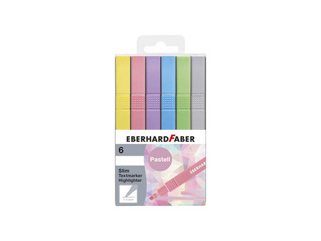 EBERHARD FABER Surligneur Slim, étui de 6, naturel