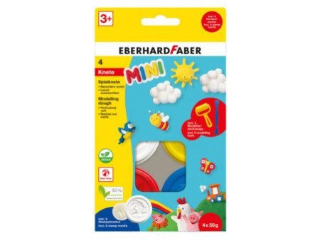 EBERHARD FABER Kit pâte à modeler Mini Kids, tons de base