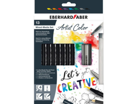 EBERHARD FABER Kit Mixed-Media Artist Color, 13 pièces