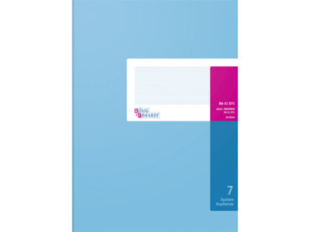 König & Ebhardt cahier à colonne DIN A4, 7 colonnes, 40