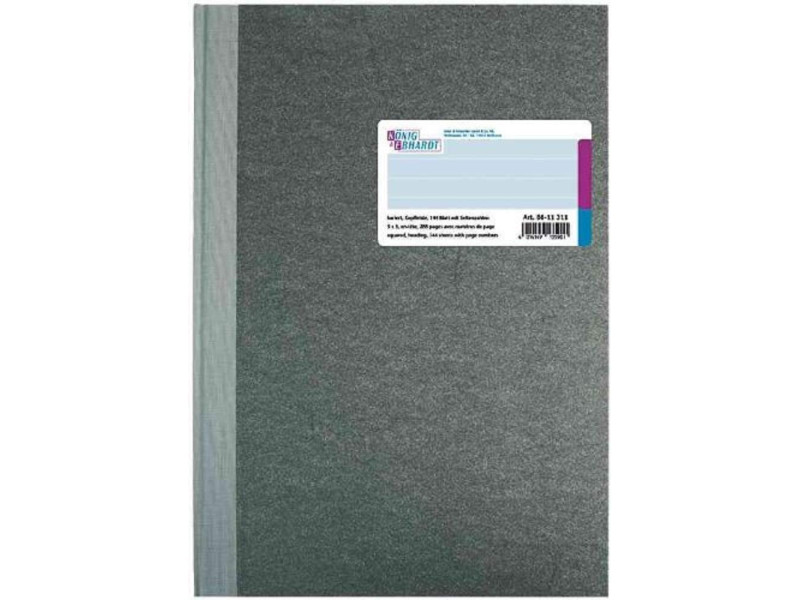KÖNIG & EBHARDT livre de compte, format A4, quadrillé,