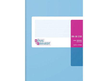 König & Ebhardt Livre de compte, format A6, quadrillé, 32