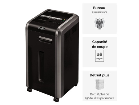 Fellowes destructeur de documents Powershred 225Mi,