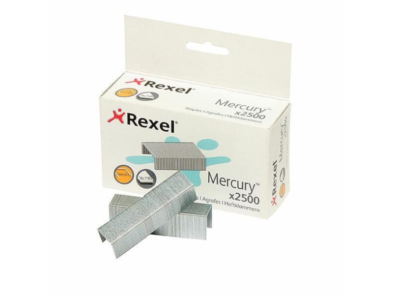 Rexel Agrafes Mercury pour agrafeuse Mercury, zingué