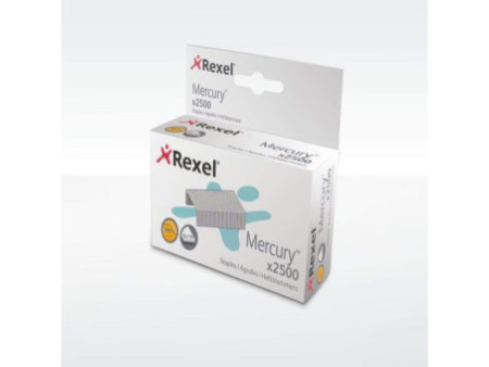 Rexel Agrafes Mercury pour agrafeuse Mercury, zingué