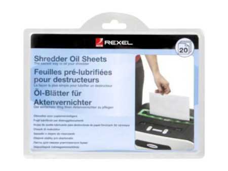 Rexel Feuille de lubrification pour destructeur de documents
