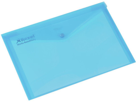 Rexel Pochette à documents Folder, A4, turquoise translucide