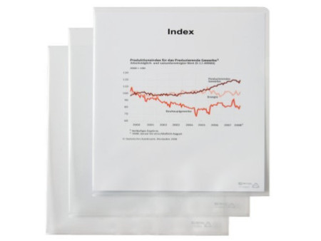 HETZEL Pochette transparente Standard, A4, PP, transparent,