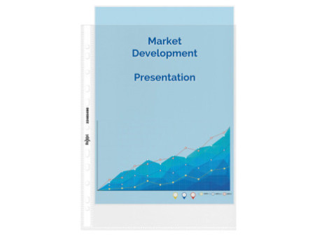 Rexel Pochette perforée standard, A4, pp, transparente