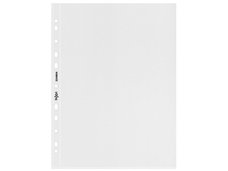 Rexel Pochette perforée standard, A4, pp, grainée, 0,065 mm