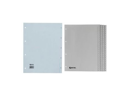 HETZEL Intercalaires en plastique, chiffres, A4, 1-31, PP