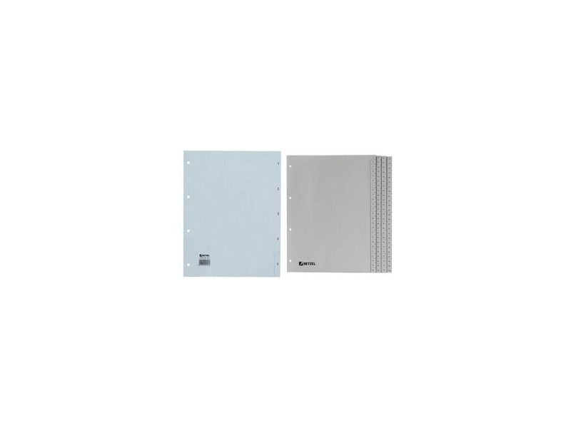 HETZEL Intercalaires en plastique, chiffres, A4, 1-31, PP
