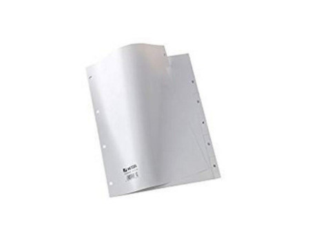 HETZEL intercalaires en plastique, chiffres, A4, 1-6, PP,