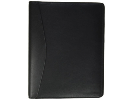 Alassio Serviette classeur 'BENACO', A5, cuir nappa, noir