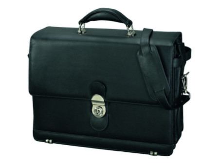 Alassio Porte-documents 'MONZA', cuir, noir