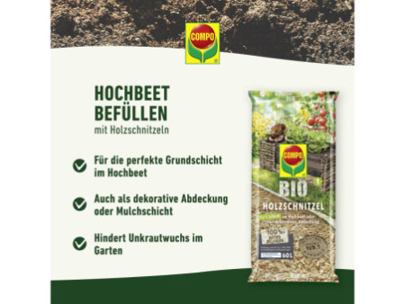 COMPO BIO Copeaux de bois, 60 litres