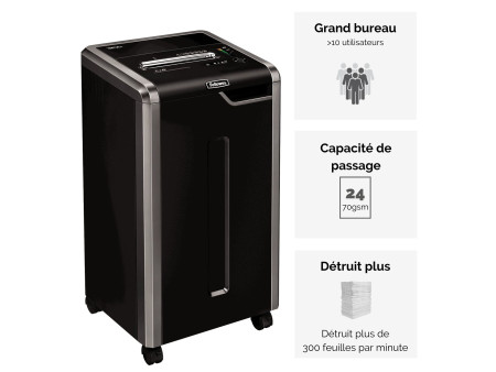 Fellowes Destructeur Powershred 325Ci, particule 4 x 38mm