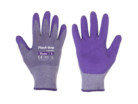 Bradas Gants de jardinage femme Flash Grip Lavender, M