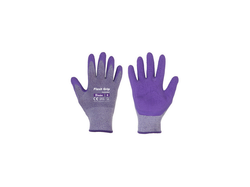 Bradas Gants de jardinage femme Flash Grip Lavender, M