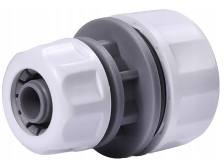 Bradas Connecteur de tuyau WHITE LINE, 1' sur 3/4', blanc
