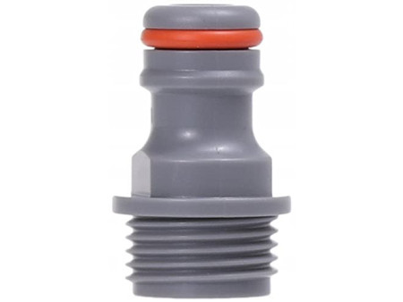 Bradas Adaptateur WHITE LINE, filetage extérieur 1/2', gris