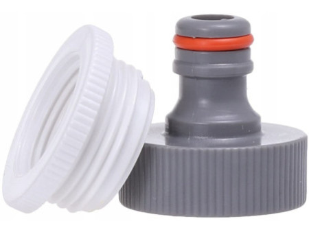 Bradas Nez de robinet WHITE LINE, 1/2' + 3/4', gris/blanc