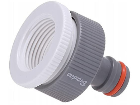 Bradas Nez de robinet WHITE LINE, 1/2' + 3/4', gris/blanc