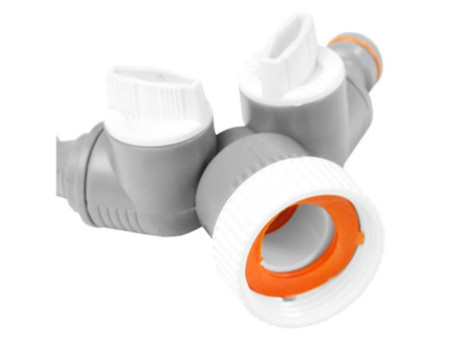 Bradas Sélecteur 2 circuits WHITE LINE avec nez de robinet